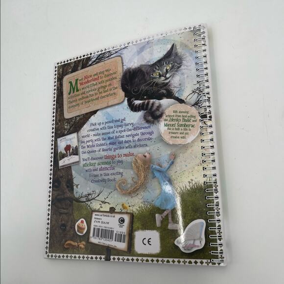 ALICE IN WONDERLAND Kids Coloring Creativity Book Gift Disney Arts & Crafts NWT - Picture 11 of 13